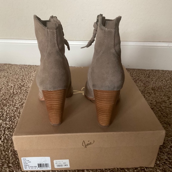 Tan ankle boots by Joie - Picture 4 of 5